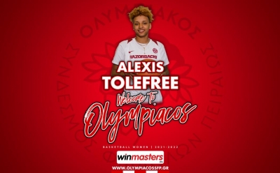 Η Αλέξις Τόλφρι τέταρτη ξένη του Ολυμπιακού