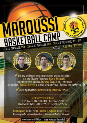 3ο Maroussi Basketball Camp στο Κλειστό «Αγ. Θωμάς»