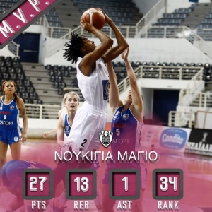 Α1 Γυναικών: Η Μάγιο MVP της 10ης Αγωνιστικής